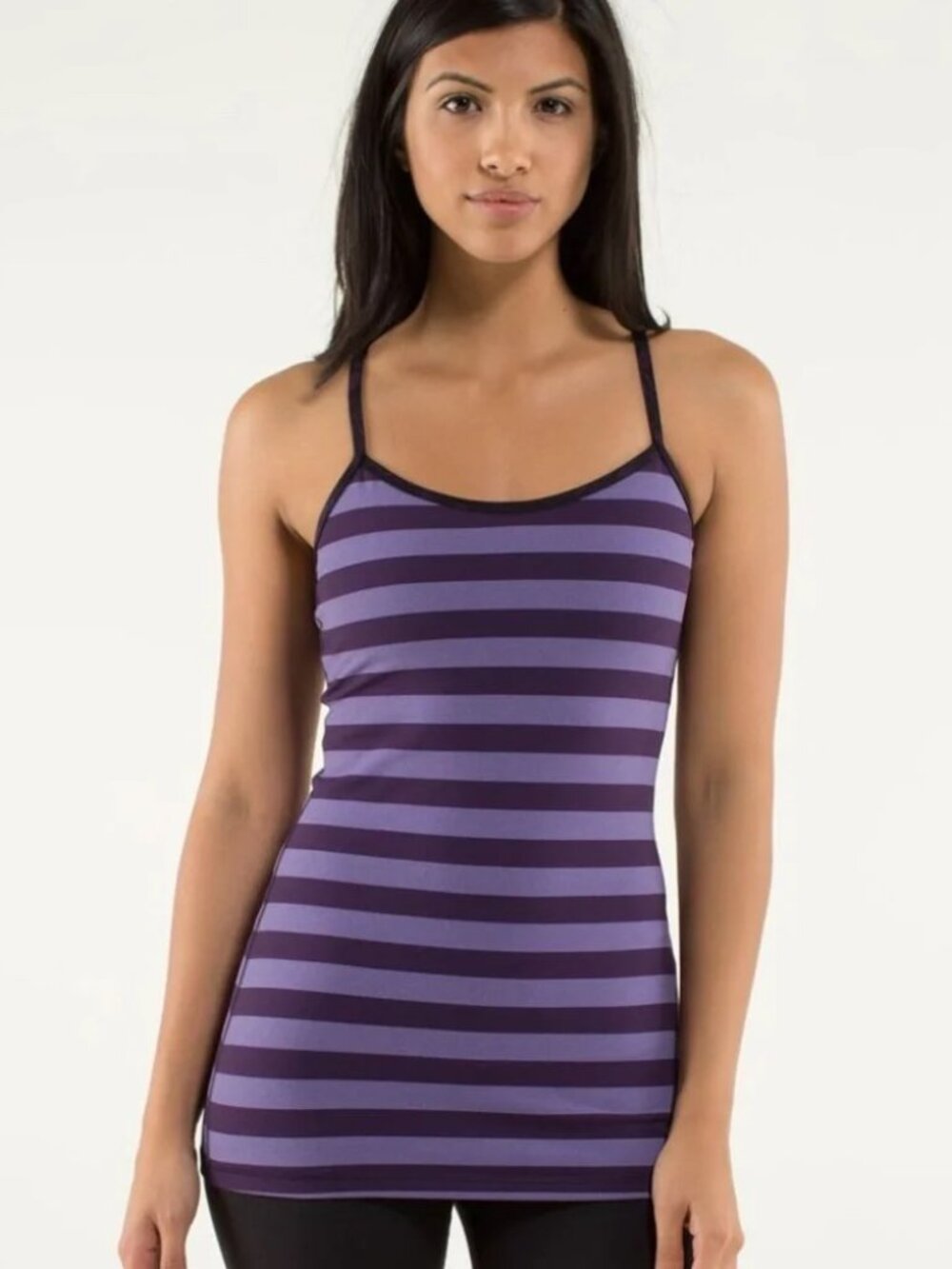 Lululemon "Power Y" Luon Tank-Deep Zinfandel Purple-Size 4